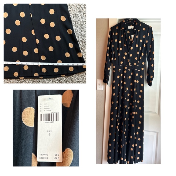 NWT S4 Anthro Wide Leg Jumpsuit w Pockets - Picture 1 of 16